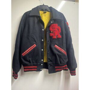 Vintage 1980s Band letterman jacket Coat made by Kaye Bros Unisex